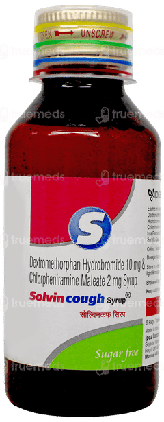 Solvin Sugar Free Cough Syrup 100Ml Solvin Sugar Free Cough Syrup 100Ml